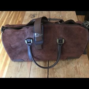 Marlboro Gear Suede overnight bag, new with tags